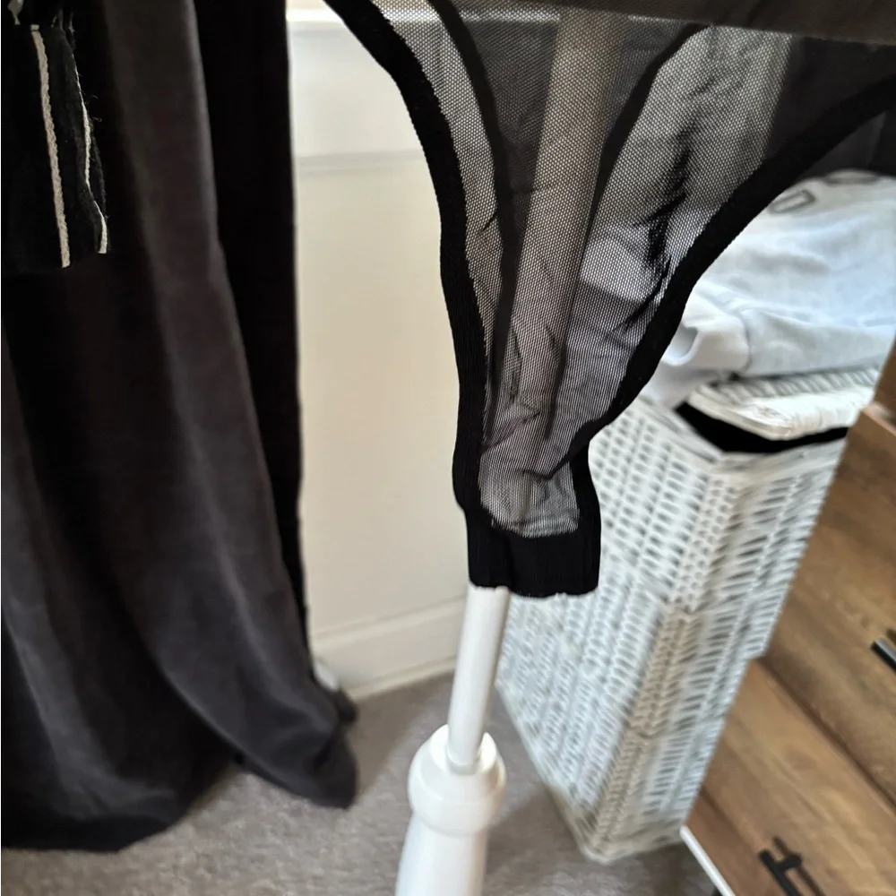 Astr Black and White Striped Blouse - Picture 3 of 5